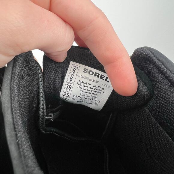 Sorel Women's Black Waterproof Lace Up Classic Winter Snow Duck Boots (Sz 8) - Picture 5 of 9